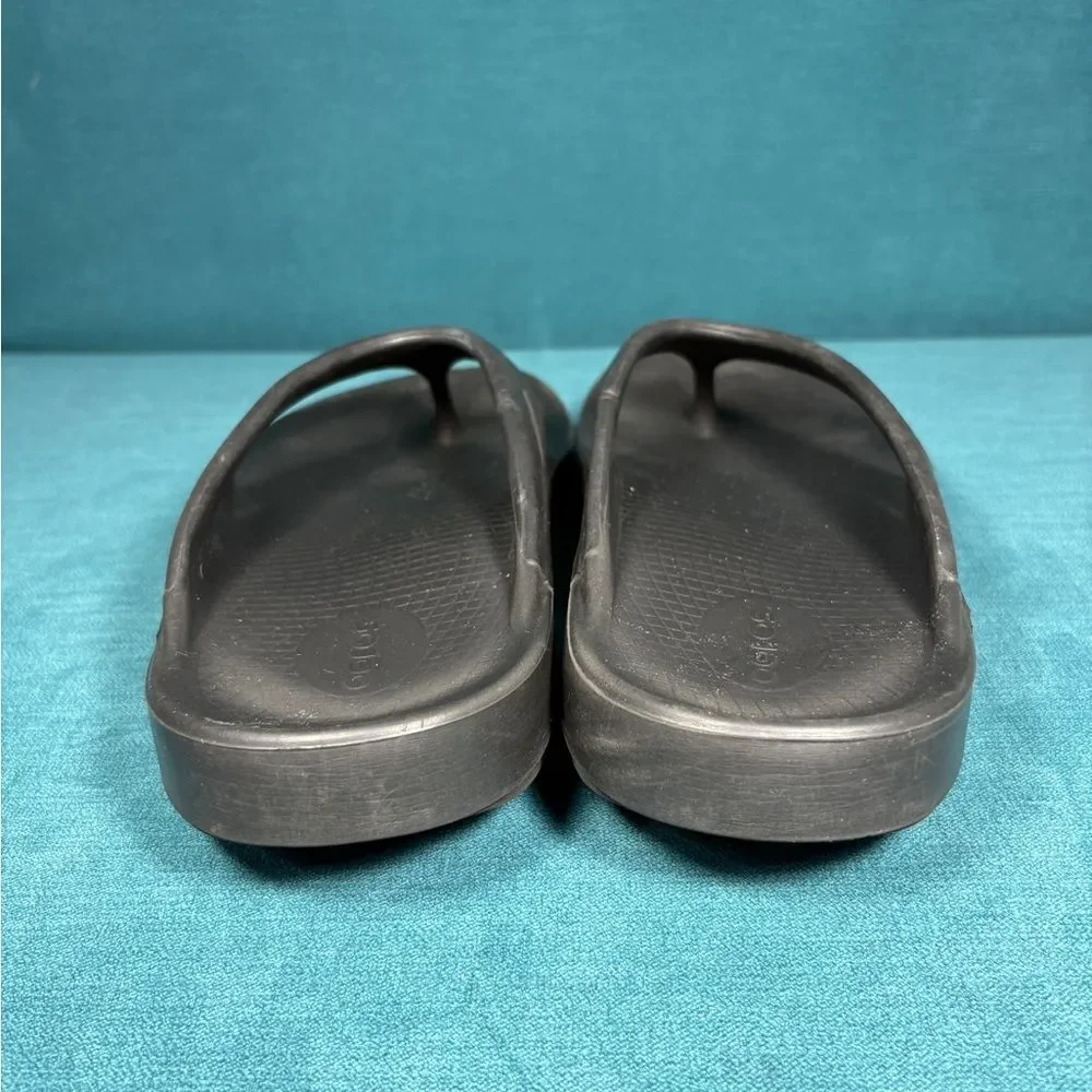 OOFOS OOriginal Recovery Sandals Flip Flops Comfort Black Size 10 Men